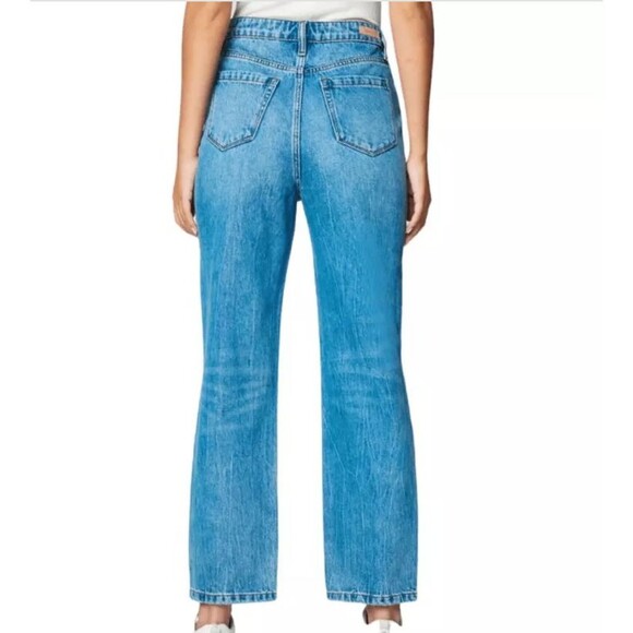 Blank NYC Womens Jeans Size 24 Mid Rise Loose Fit Jean Button Fly Distressed NWT - Picture 4 of 16